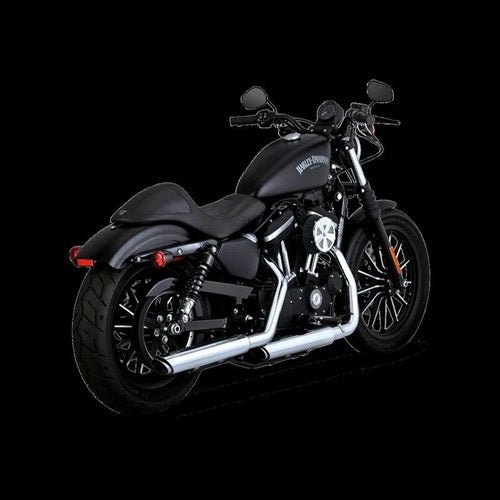 Vance & Hines For HD Sportster 14-22 Twin Slash 3In Pcx Slip-On Exhaust