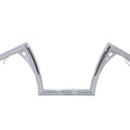 Mcm 20124 10 Inch For Z-Bar Handlebar With Wiring Indents And Holes - Chrome