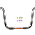 Mcm For 31-0165S 12-1/2 Inch Chrome Ape Hanger Handlebar With Indents