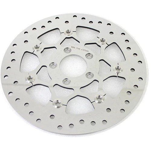 V-Twin 78524P Floating Stainless Steel Mirror Polished For 11.8 Inch Front Brake
