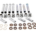 Motorshop 72629B Pushrod Cover Kit - Chrome Upper & Lower Covers with Seals