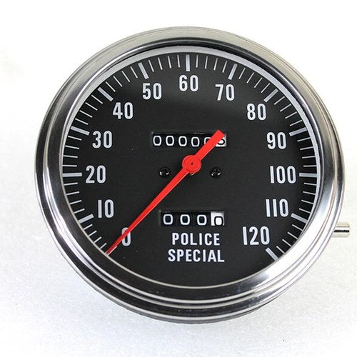 V-Twin 71473A Police Speedometer 2:1 Ratio for Motorcycles