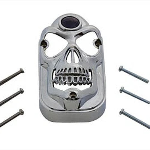 Wyatt Gatling For 12-0075 Skull Style Blue Dot Tail Lamp Cover