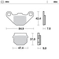 Moto Master Front Brake pads Nitro For TM Racing Junior 80 1996-2000