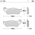 Moto Master Front Brake pads Nitro For Husqvarna TE 511 2011-2013