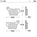 Moto Master Nitro Rear Brake Pads For KTM 525 Smr 2005-2007
