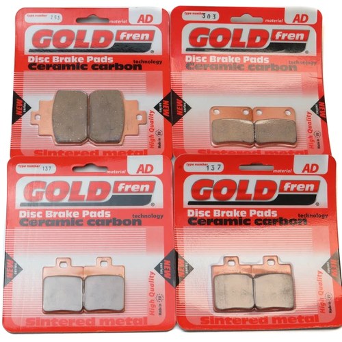 Brake Pads Front & Rear For Piaggio MP3 250 Efi (12� rear wheel) 2006-2008
