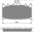 Brake Pads Front & Rear For Kawasaki Gpz 900 R A7/A8 1990-1996