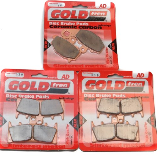 Brake Pads Front & Rear For Kawasaki ZX-6R (ZX 600 G1/G2/J1/J2) 1998-2001