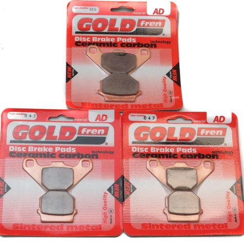 Brake Pads Front & Rear For Yamaha Yfm 300 B/D Grizzly 2012-2013