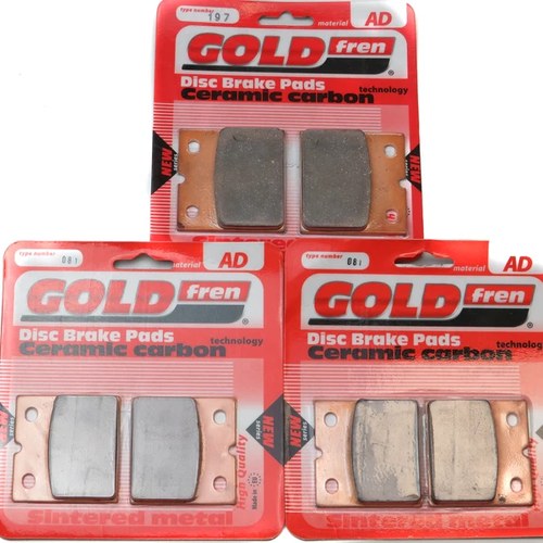 Brake Pads Front & Rear For Moto Guzzi 1000 SP 12/Dished Discs 1983-1994