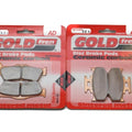 Brake Pads Front & Rear For Yamaha GT 125 Hammerhead 2012-2018