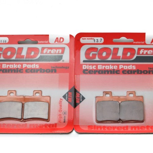 Brake Pads Front & Rear For Piaggio Nrg 50 MC3 DD Rear Disc 2001-2005