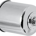K&N Engineering Oil Filter KN-303C Chrome for Kawasaki/Honda/Yamaha/Victory