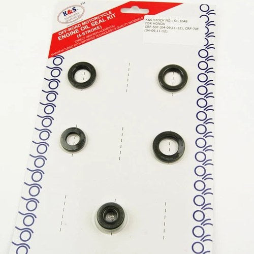 Engine Oil Seal Set 5pcs, Honda XR50 2000-2003, XR70 1997-2003, Z50 1979-2009