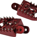 Red Billet Aluminum Footpegs, Footpegs Honda CR80 1996-2002, CR85 2003-2007