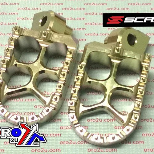Grey Billet Alum Footpeg Yamaha YZ250F 10-16, YZ450F 10-15, WR450F 12-15