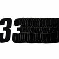 3 Black Decal 4.5"/11cm PK/20