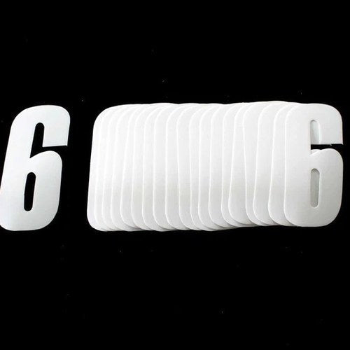 6/9 White Decal 4.5"/11cmPK20