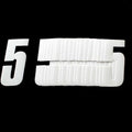 5 White Decal 4.5"/11cm PK/20