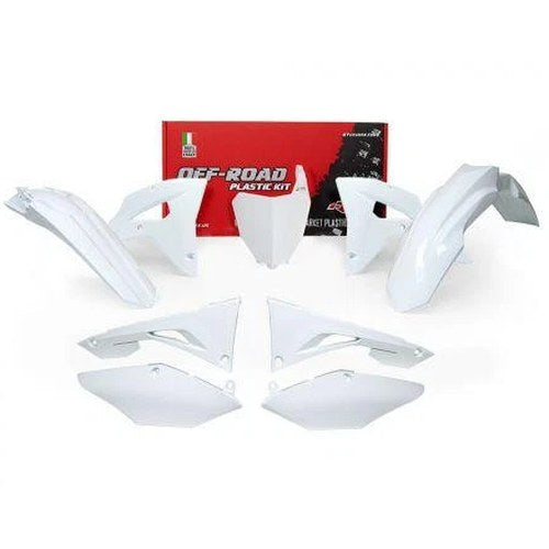 R-TECH White Plastic KIT/6 Honda CRF250RX 2019-2021, CRF450RX 2019-2020