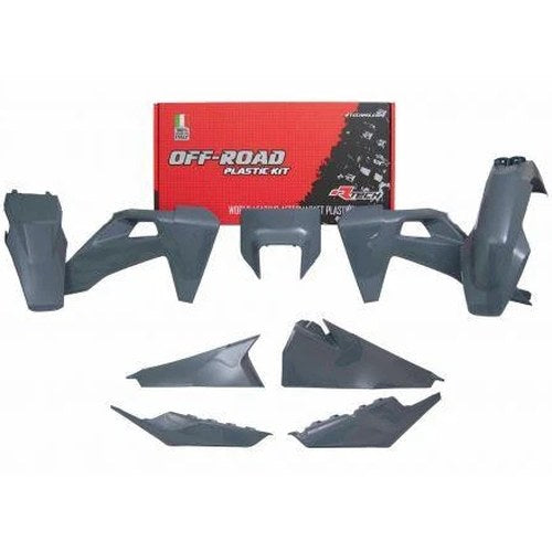 R-TECH Grey Plastic KIT/6 Husqvarna TE125-300, FE250-501 2020-2023