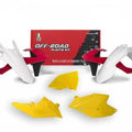 R-TECH RED/YELLOW/WHITE Plastic KIT/5 KTM EXC/EXC-F 250-500 2017-2019