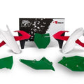 R-TECH RED/GREEN/WHITE Plastic KIT/6 KTM SX/SX-F 2016-2018, XC/XC-F 2017-2018