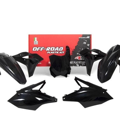 R-TECH Black Plastic KIT/5 Kawasaki KX250F 2017-2020