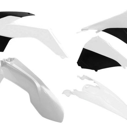 R-TECH White Plastic Kit KTM EXC/EXC-F 2014-2016, Vented Front Fender