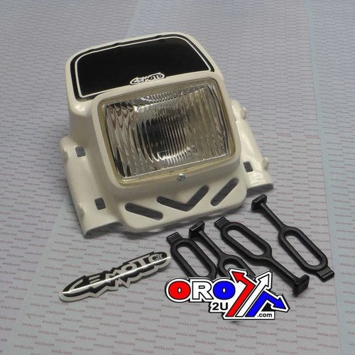 Universal White Trials Headlight