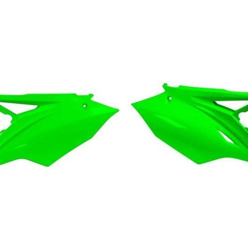 R-TECH Neon Green Side Panels Kawasaki KX250F 2017-2020, KX450F 2016-2018