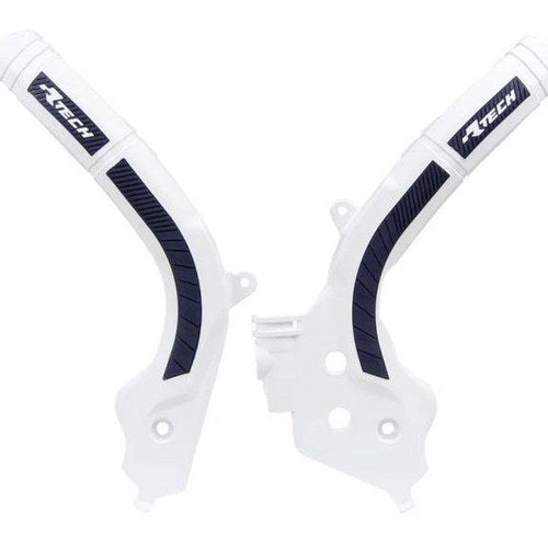 R-TECH WHITE/BLACK Grippy Frame Guard Husqvarna FC/FS/FX/TC/TX 19-20, TE/FE 20