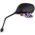 Universal Left Oval Black Mirror
