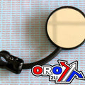 Universal Right Hand Small Round Black Mirror
