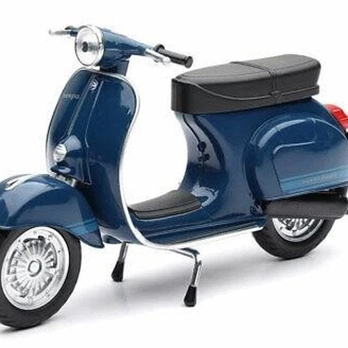 Newray Die Cast Model Vespa 125 Primavera ET3, Metallic Blue, Scale 1:12
