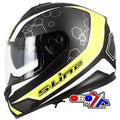 S-LINE Road Helmet Road L 60 BLACK/YELLOW, Full Face S440 Double Visor
