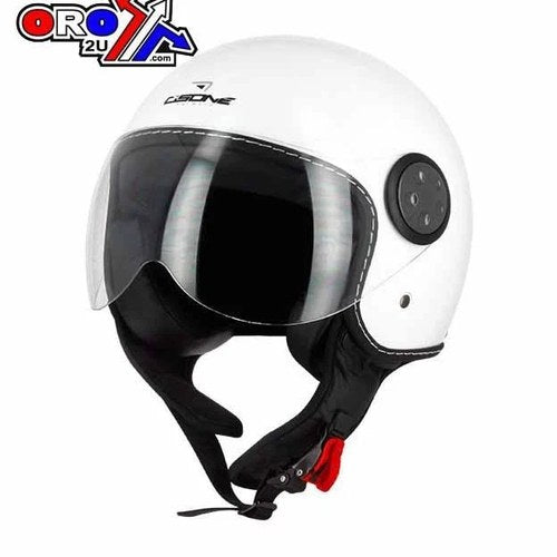 S-LINE Road Helmet Road 56 Small White, Half Jet Visor