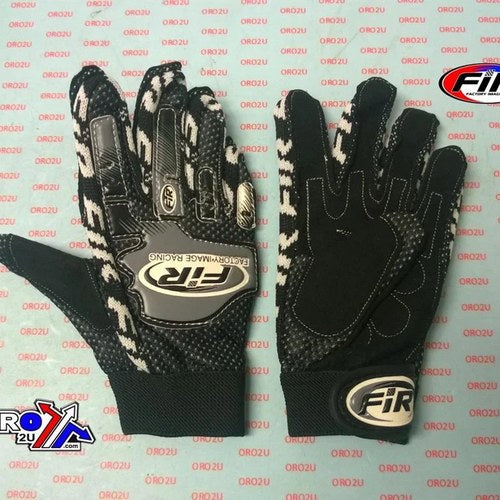 Fir Black Youth MX Gloves, Size 1