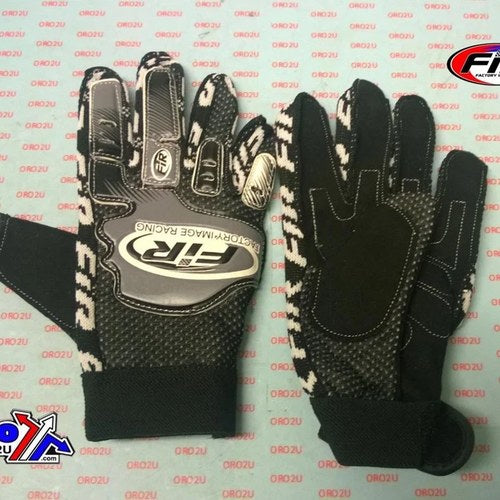Fir Black Youth MX Gloves, Size 5