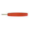 Tyre valve key tool short red