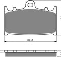 Brake Pads Front & Rear For Kawasaki Gpz 900 R A7/A8 1990-1996