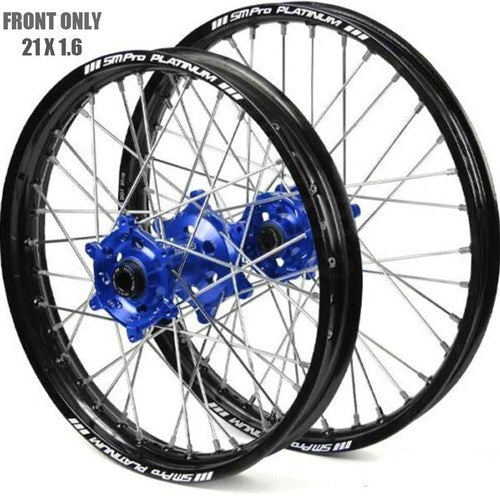 SM Pro 21x1.60 Front Wheel Black RIM/BLUE Hub Husqvarna TE/FE 2013-2017