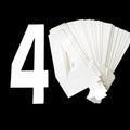 White 8"/20cm 4. PACK/25