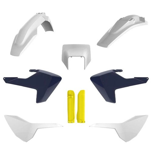 Polisport Plastic Kit + Fork Guards Husqvarna TE150-300 2020-2023, OEM 17-18