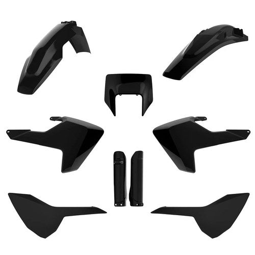 Polisport Plastic Kit + Fork Guards Husqvarna TE150-300 2017-2018, Black