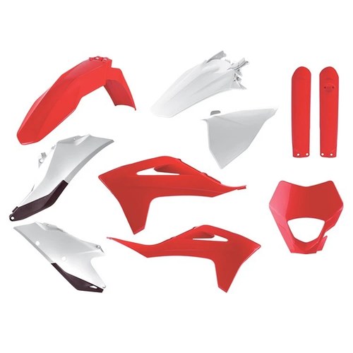 Polisport Plastic Kit + Fork Guards Gas EC250F-350F 2021-2023, OEM Style