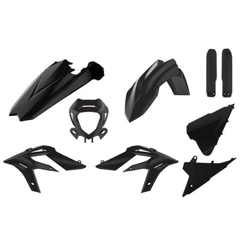 Polisport Plastic Kit + Fork Guards Beta X-TRAINER 250-300 2015-2019, Black