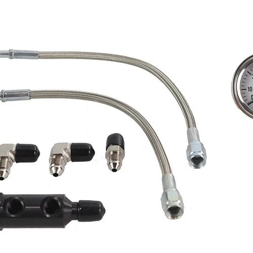Panhead Rocker Box Oil Line and Gauge Kit for Harley-Davidson