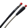 Venhill Front Brake Hose SILVER/BLK, Husqvarna WR250 85-86, WR400 85-86